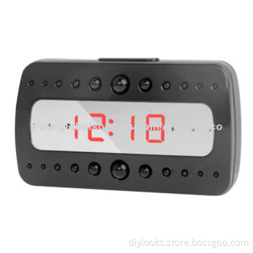 Full HD 1080P 5.0MP CMOS Black Pearl RF Alarm Clock/Mini DVR Recorder Hidden Camera